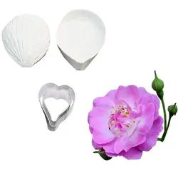 ست کاتر و وینر فوندانت بهگز مدل گل آنمون مجموعه 4 عددی