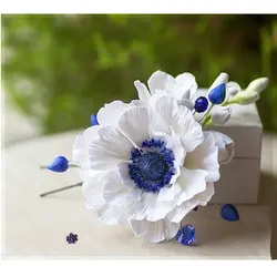 ست کاتر و وینر فوندانت بهگز مدل گل آنمون مجموعه 4 عددی