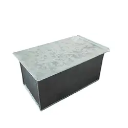 قالب نان تست گالوانیزه مدل مستطیل درب دار سایز متوسط 20