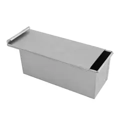 قالب نان تست گالوانیزه مدل مستطیل درب دار سایز متوسط 20