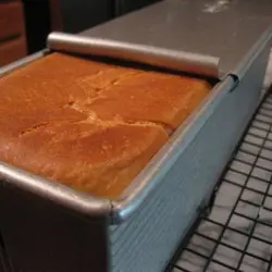 قالب نان تست گالوانیزه مدل مستطیل درب دار سایز متوسط 20