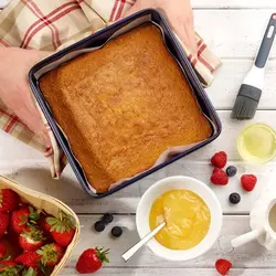 قالب کیک موج مدل مربع لبه بلند سایز 20