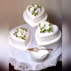 قالب کیک موج مدل قلب سایز بزرگ