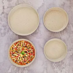 ظرف گرانیتی پخت پیتزا مدل گرد سایز 30