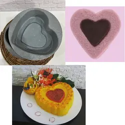 قالب کیک کته و ته چین مدل قلب کف برجسته گرانیتی