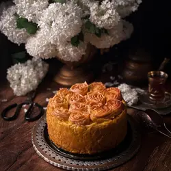 قالب کیک کته و تهچین مدل گرد گرانیتی سایز 25