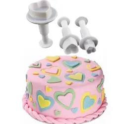 کاتر فشاری شیرینی پزی بهگز مدل قلب مجموعه 5 عددی