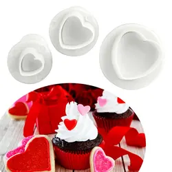 کاتر فشاری شیرینی پزی بهگز مدل قلب مجموعه 5 عددی