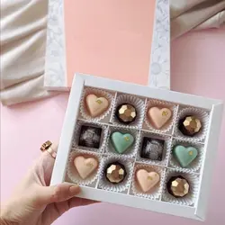 قالب شکلات و شیرینی مدل قلب و دایره الماسی جور