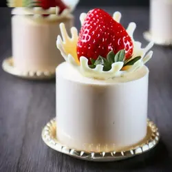 قالب کیک موج مدل گرد لبه بلند سایز 15 و 18 مجموعه 2 عددی