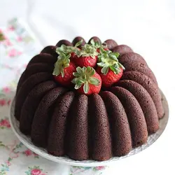 قالب کیک گرانیتی طرح گل فانتزی