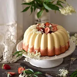 قالب کیک گرانیتی طرح گل فانتزی