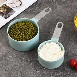 پیمانه اندازه گیری سیلیکونی دسته استیل مجموعه 4 عددی