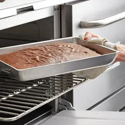 قالب و دیس کیک موج مدل مستطیل لبه بلند سایز 30×40