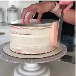 صفحه گاناش و خامه کشی کیک سایز 22.5 مجموعه 2 عددی