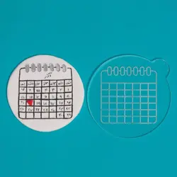 استامپ برجسته تزیین فوندانت طرح تقویم