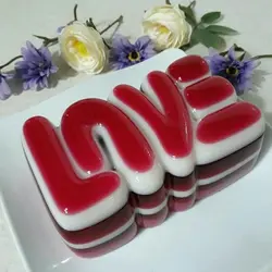 قالب شکلات تبلتی کیک و ژله طرح لاو