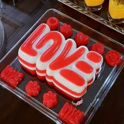 قالب شکلات تبلتی کیک و ژله طرح لاو