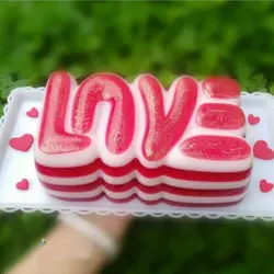 قالب شکلات تبلتی کیک و ژله طرح لاو