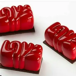 قالب شکلات تبلتی کیک و ژله طرح لاو