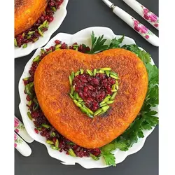قالب کیک کته و ته چین مدل قلب کف برجسته تک نفره