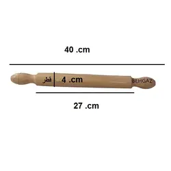 وردنه فوندانت و شیرینی پزی چوبی پلی استر 40 سانتی