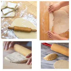 وردنه فوندانت و شیرینی پزی چوبی پلی استر 40 سانتی