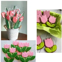 کاتر شیرینی پزی و کوکی بهگز مدل گل لاله