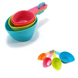 پیمانه اندازه گیری مدل قایقی مجموعه 4 عددی