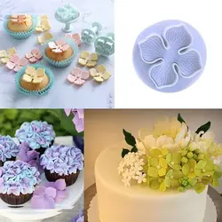 کاتر فشاری شیرینی پزی مدل گل نرگس چهار پر مجموعه 3 عددی