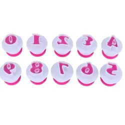 کاتر فشاری شیرینی پزی مدل اعداد لاتین مجموعه 10 عددی