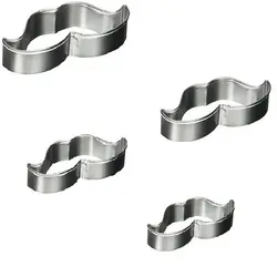 کاتر کوکی و شیرینی پزی مدل سبیل بسته 4 عددی