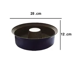 قالب کیک شیفون میان تهی بهگز مدل گل رز گرانیتی