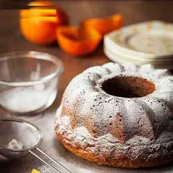 قالب کیک شیفون میان تهی بهگز مدل گل رز گرانیتی