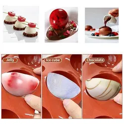 قالب شکلات دسر و شیرینی مدل نیمکره میکس