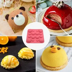 قالب شکلات دسر و شیرینی مدل نیمکره میکس