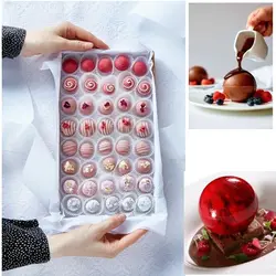 قالب شکلات دسر و شیرینی مدل نیمکره میکس