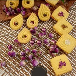 کاتر فشاری شیرینی پزی بهگز مدل ترمه و طاووس مجموعه 2 عددی