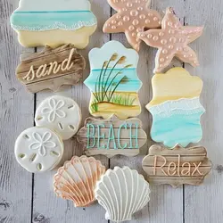 کاتر و قالب شیرینی پزی کوکی بهگز مدل صدف