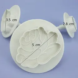 کاتر فشاری شیرینی پزی بهگز مدل گل رز مجموعه 3 عددی