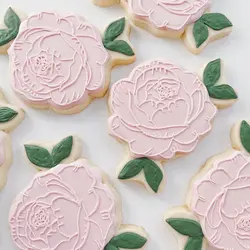 کاتر فشاری شیرینی پزی بهگز مدل گل رز مجموعه 3 عددی