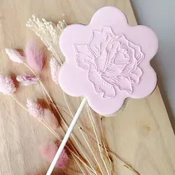 کاتر فشاری شیرینی پزی بهگز مدل گل رز مجموعه 3 عددی