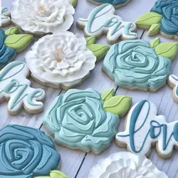 کاتر فشاری شیرینی پزی بهگز مدل گل رز مجموعه 3 عددی