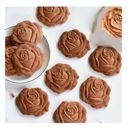 کاتر فشاری شیرینی پزی بهگز مدل گل رز مجموعه 3 عددی