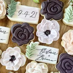 کاتر فشاری شیرینی پزی بهگز مدل گل رز مجموعه 3 عددی