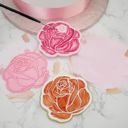 کاتر فشاری شیرینی پزی بهگز مدل گل رز مجموعه 3 عددی