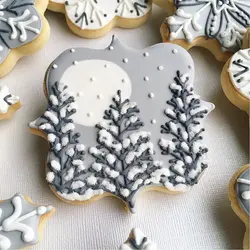 کاتر و قالب شیرینی پزی کوکی بهگز مدل حاشیه چهار گوش