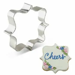 کاتر و قالب شیرینی پزی کوکی بهگز مدل حاشیه چهار گوش