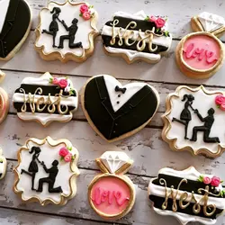 کاتر و قالب شیرینی پزی کوکی بهگز مدل حاشیه چهار گوش