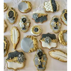 کاتر و قالب شیرینی پزی کوکی بهگز مدل حاشیه چهار گوش